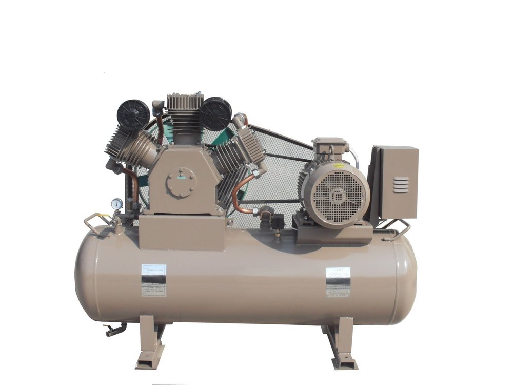 AC Single Phase 5 HP Tezz Reciprocating Air Cooled Compressor, Discharge Pressure: 12 Kg, Maximum Flow Rate (CFM): 15.5 Cfm