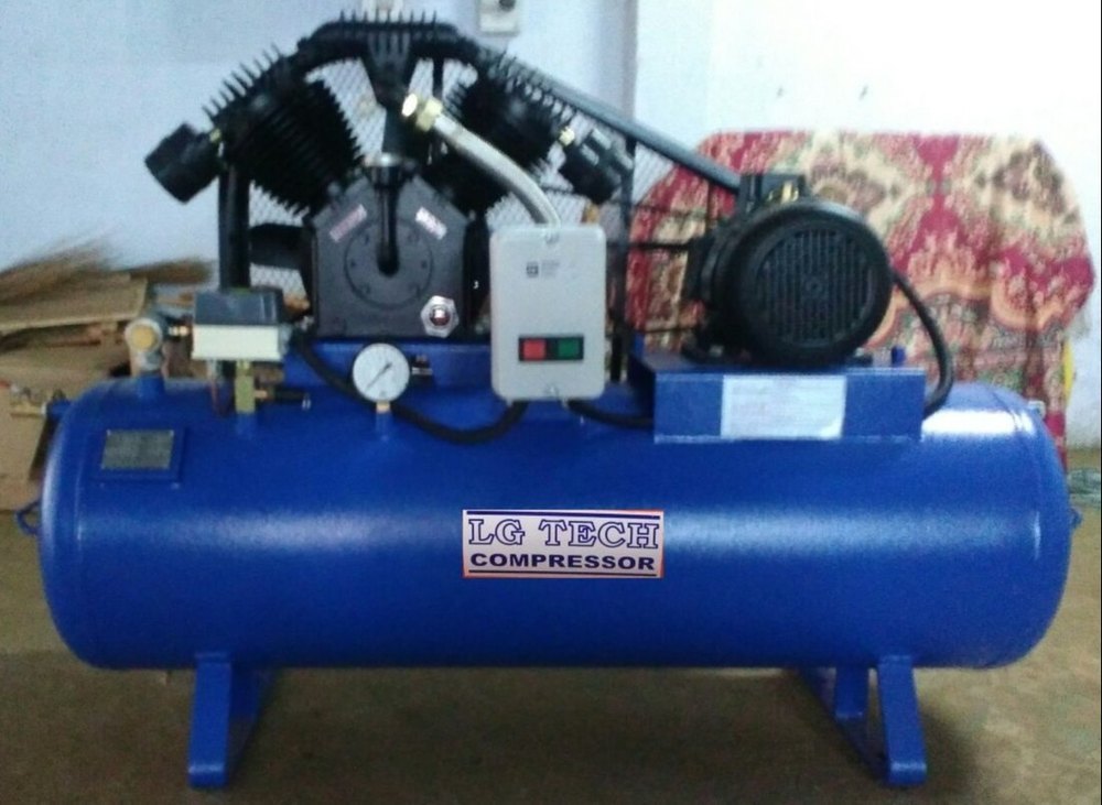 Reciprocating Single & Two Stage Available Air Cooled Air Compressor, Size: 1150mm