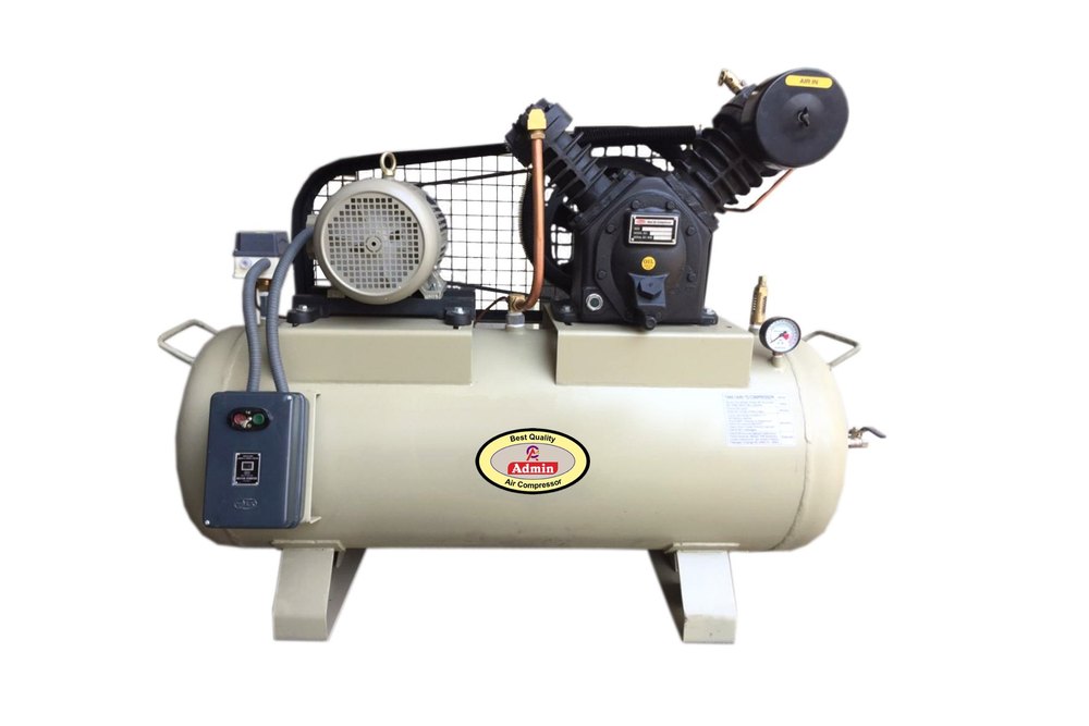 Admin 5 HP Single Stage Air Cooled Compressor, Air Tank Capacity: 300 L