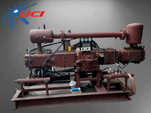 UCI 50 Gas Compressor Model 2HY2GT, Maximum Flow Rate (CFM): 300, Air Tank Capacity: 1000 Litres