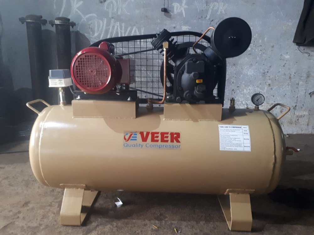 Veer Fabrication 20 HP Small Air Compressor, Warranty: 12 months