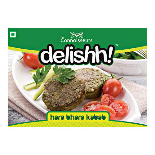 Connoisseurs Delishh Hara Bhara Frozen Kabab, Packaging: Packet