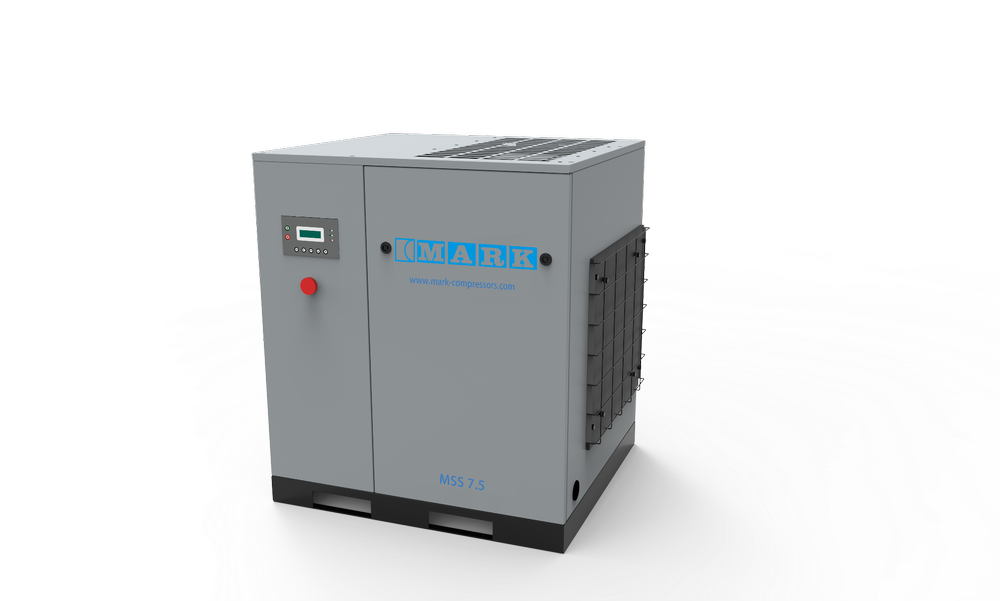 AC Three Phase 5-30HP Tank Mounted Air Compressor, Maximum Flow Rate: 40-150cfm, Discharge Pressure: 8-10 Bar