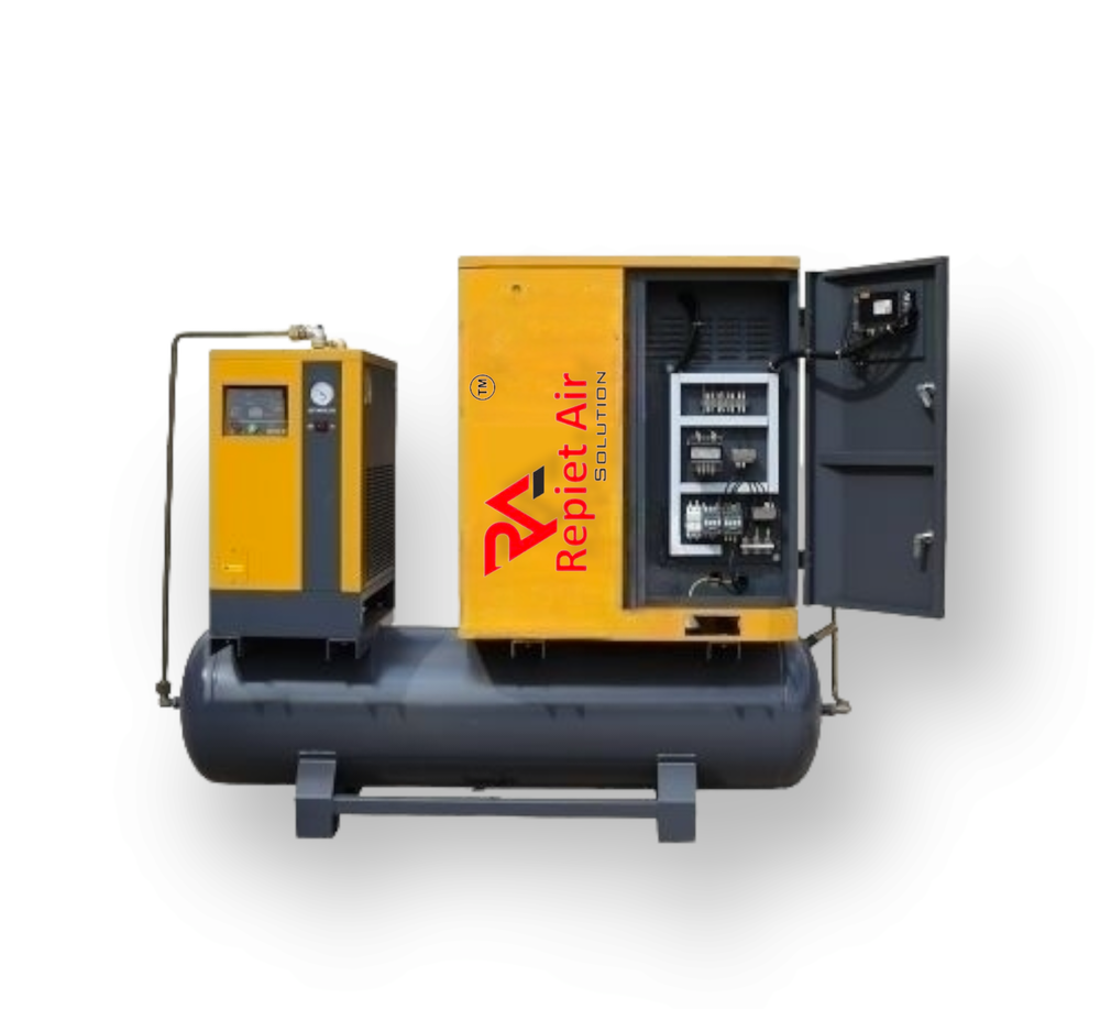 10 HP Tank Mounted Screw Air Compressor