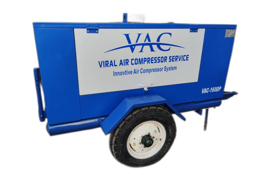 40 hp to 150 hp Portable Diesel Engine Driven Air Compressor, 10 bar
