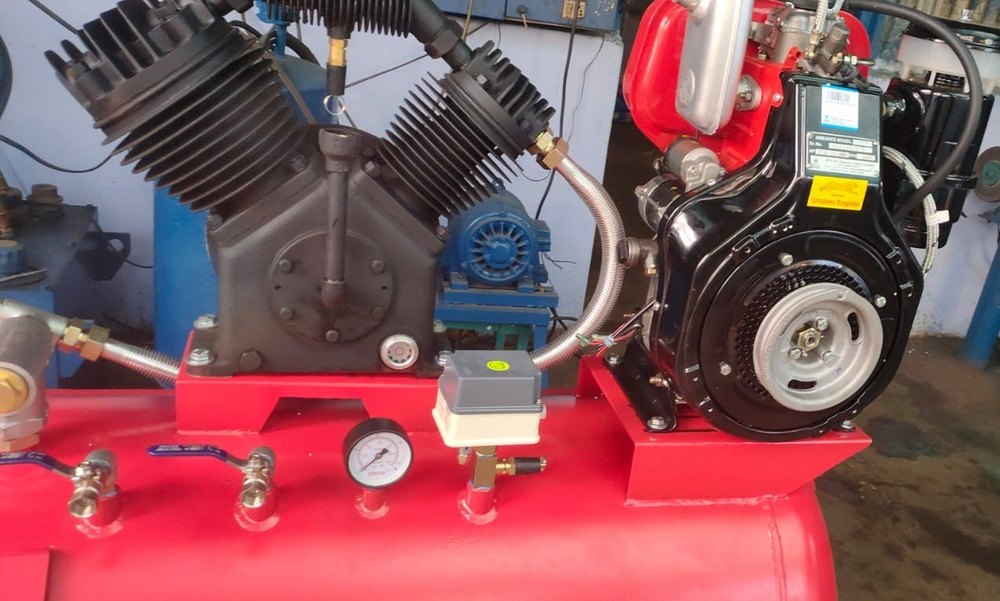 Reciprocating 3 HP to 5HP Diesel Engine Driven Compressor, 8 bar