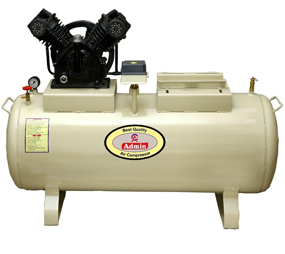 Admin 3 HP V Type Single Stage Reciprocating Compressor, Air Tank Capacity: 160 L
