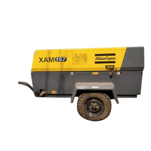 330 cfm Diesel Screw Air Compressor Altas Copco XAM-157 On Rental, in Mumbai