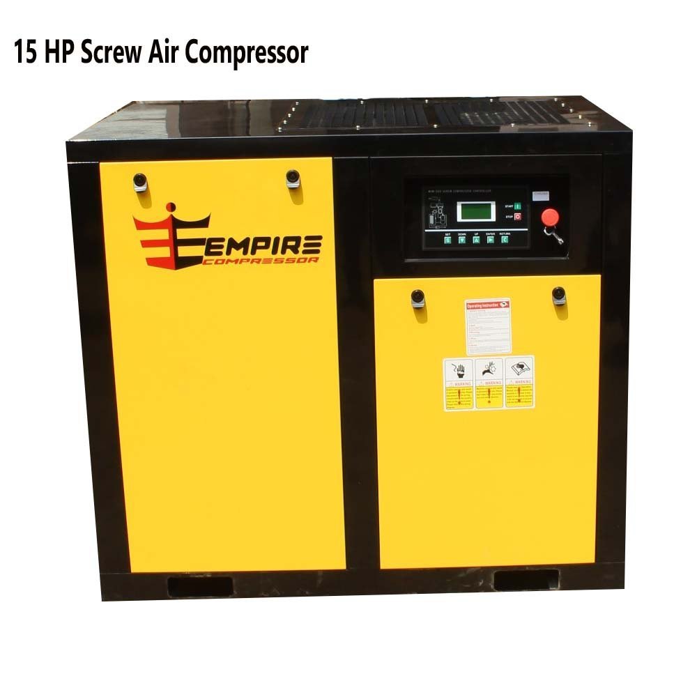 Empire Rotary Screw Compressor, Maximum Flow Rate: 240 CFM, Discharge Pressure: 7 Bar