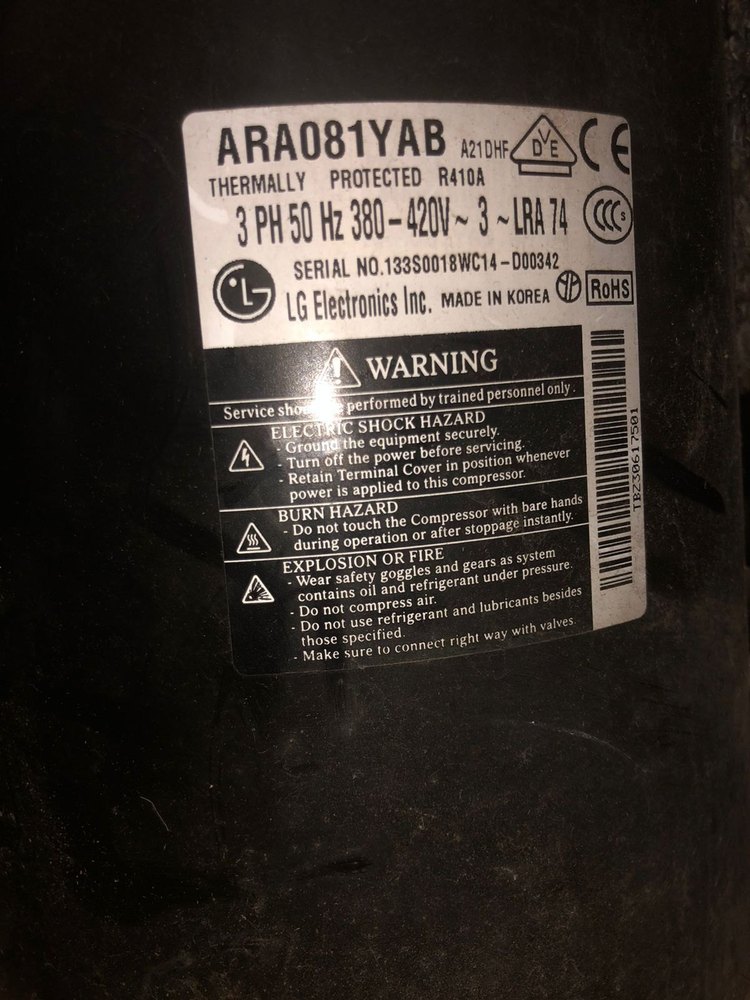 Vrv air conditioner compressor