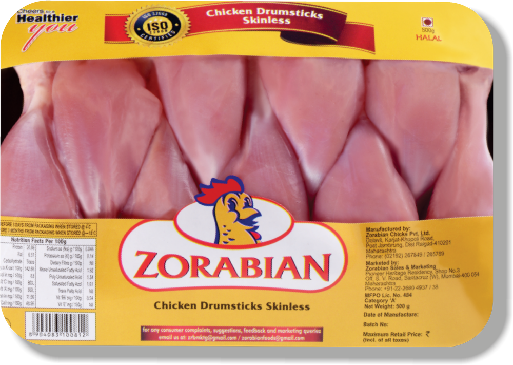 Chicken Drumsticks Skinless (Pack of 5)