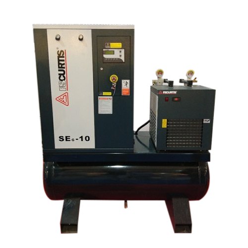 FSCURTIS Tank Mounted Reciprocating Screw Air Compressor, Model: SE G - 10