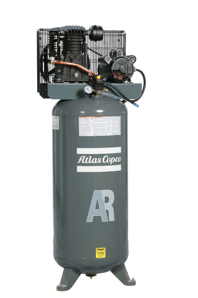 Atlas Copco 5 HP Piston Air Compressor, Air Tank Capacity: 110 L