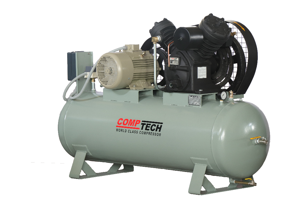 Comptech 3 - 25 HP Piston Air Compressor, Discharge Pressure: 10 - 35 Kg, Maximum Flow Rate (CFM): 5 - 80 Cfm