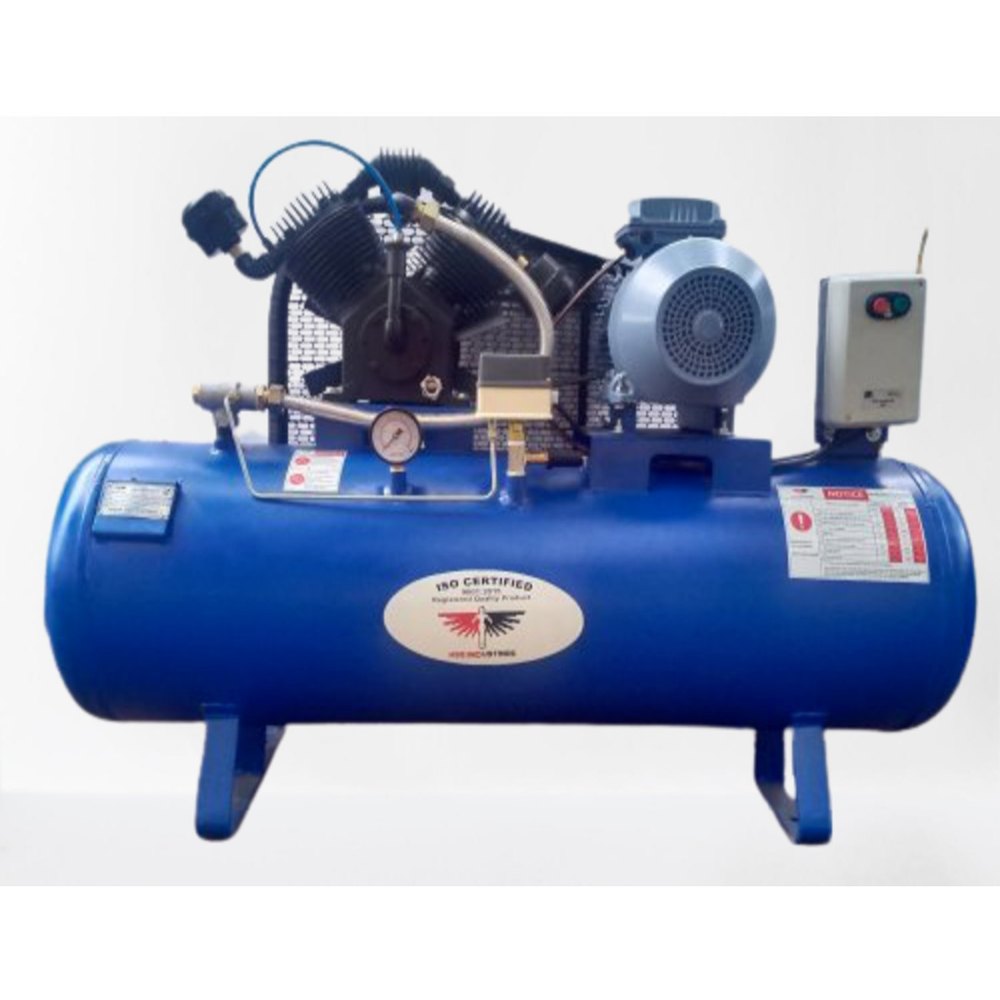 MSB Reciprocating 3 HP Double Piston Single Stage Air Compressor, Maximum Flow Rate (CFM): 9 Cfm, Model Name/Number: MSC3D