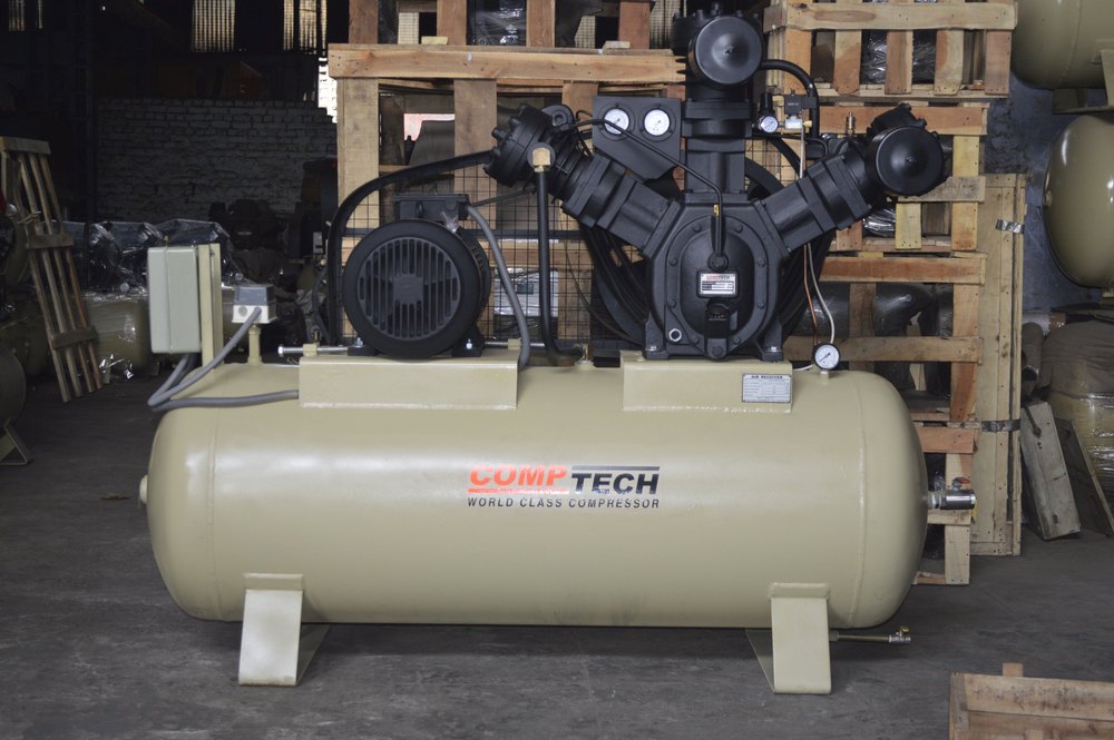 Electric 10 HP Reciprocating Oil Free Low Pressure Air Compressor, Air Tank Capacity: 500 Litre, Model Name/Number: 171T2