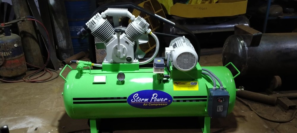 Storm Power 3 HP Two Stage Reciprocating Air Compressor, Maximum Flow Rate (CFM): 9 Cfm