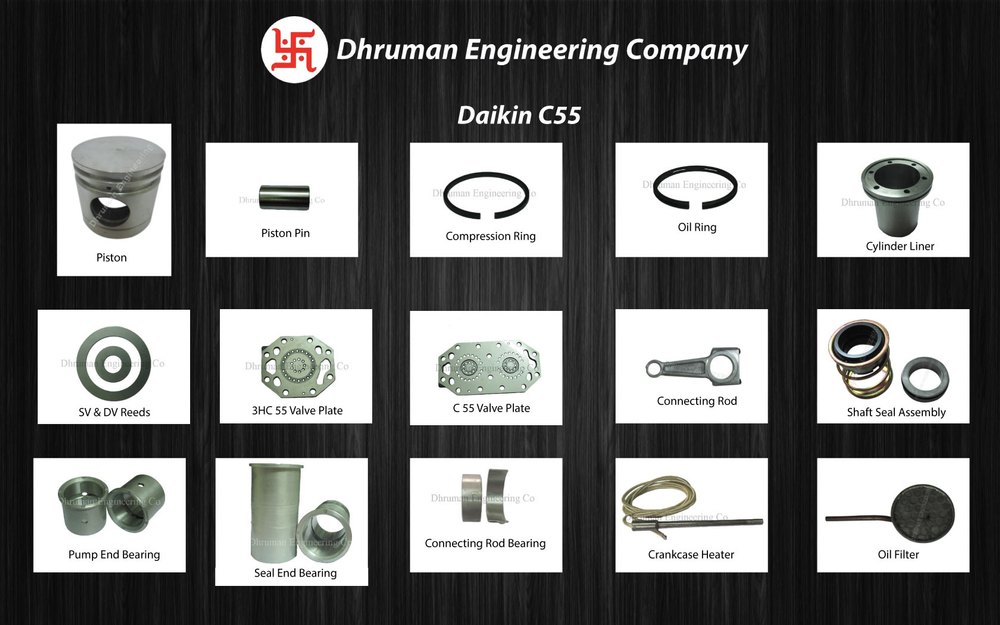 Daikin C55 Compressor Spares