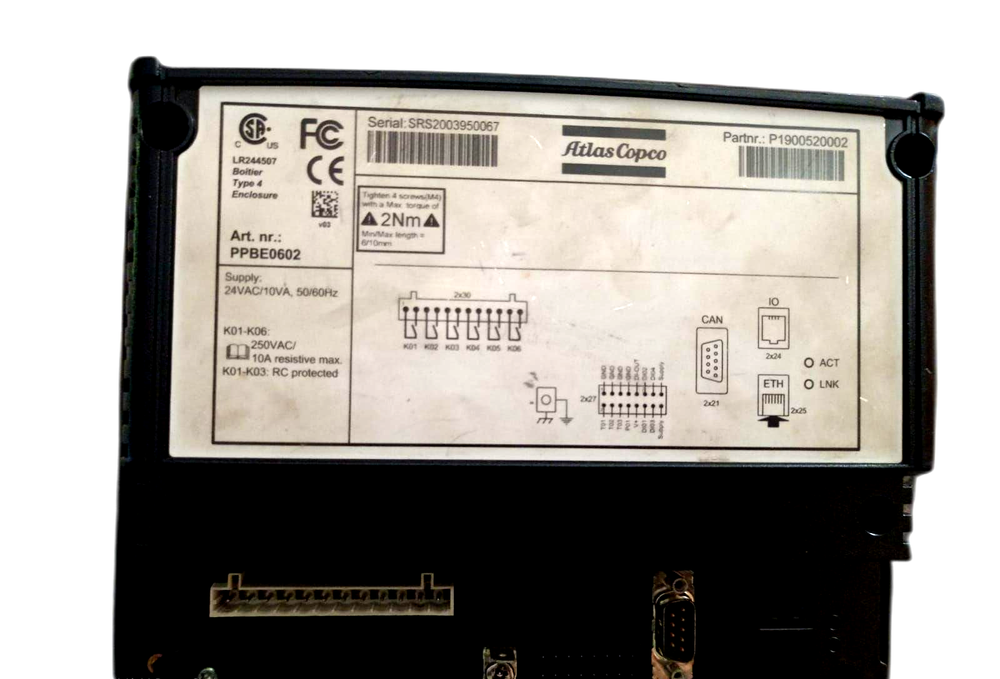 Atlas Copco EL2 Mark 5 PLC Display Compressor Controller