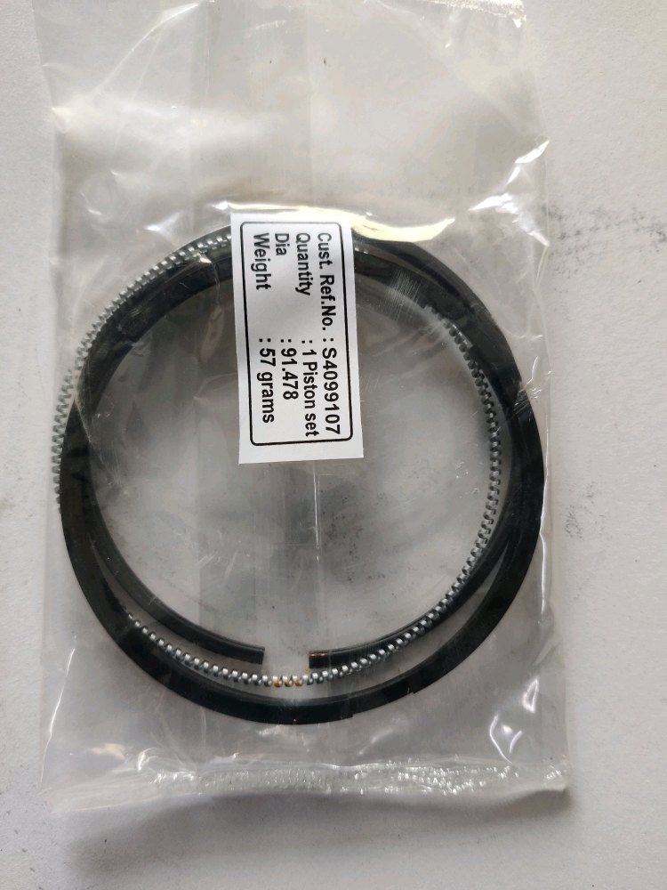 Rubber and Stainless Steel Air Compressor Piston Ring, 91.478mm