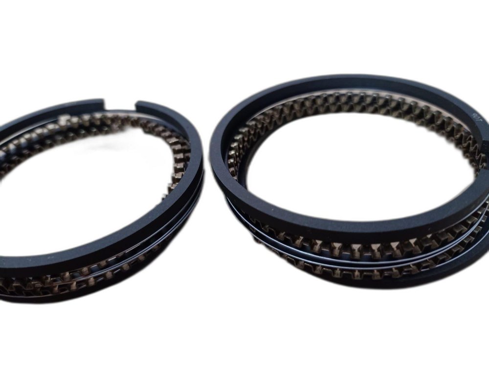 Rubber Black Air Compressor Piston Ring Set, 500