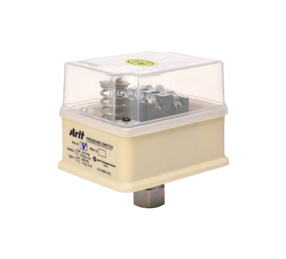Arit 9 Amp Plastic Air Compressor Pressure Switch, For Industrial