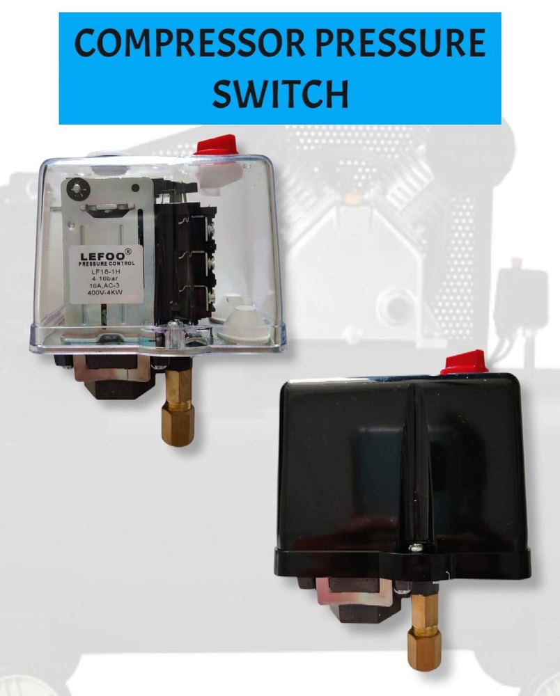 Lefoo Air Compressor Pressure Switch, Electrical Connection: Screw Terminals