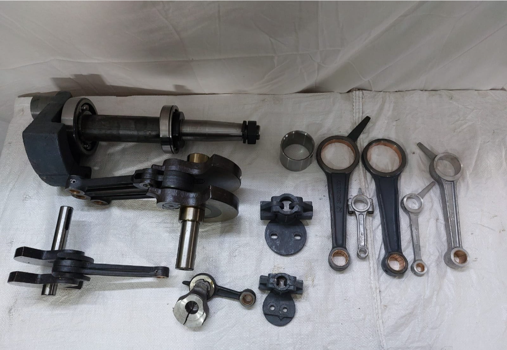 Shaft Rod Mild Steel Crankshaft Assembly for Air Compressor, For Industrial