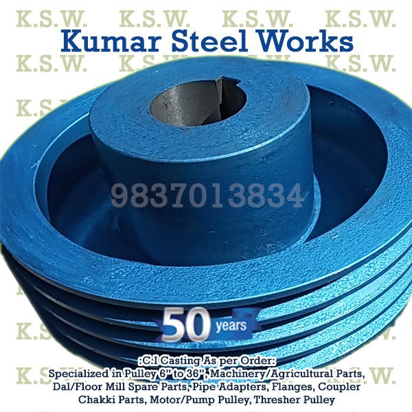 Cast Iron KSW K Type Compressor Pulley, For Multi Purpose, Multi-Groove
