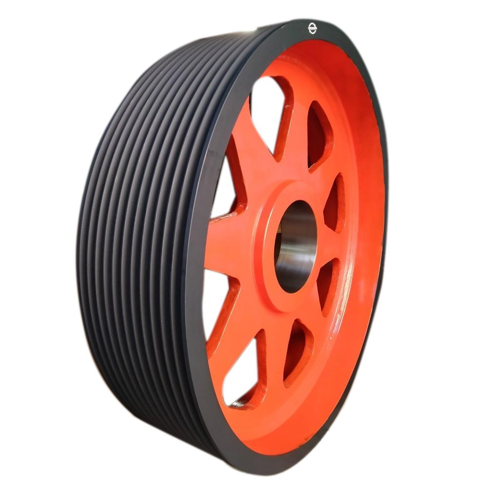 2000mm Automotive Pulleys Compressor Flywheel Pulley, For Lifting Platform, Multi-Groove