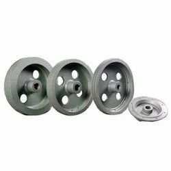 Stainless Steel(SS) Compressor Pulley, For Double Beam Crane, Single Groove