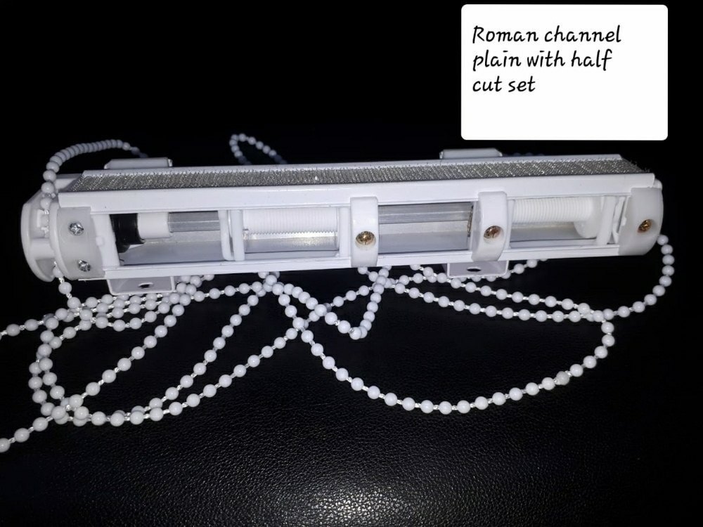 Rectangular Plain Roman Blinds Channel Set