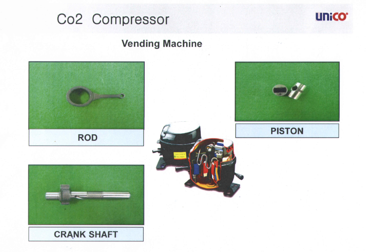 UNICO GLOBAL Co2 Compressor Parts