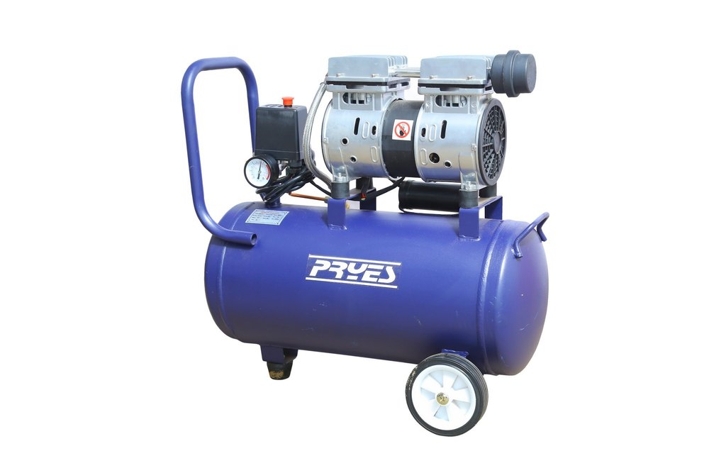 PRYES 1HP Oil Free Reciprocating Compressor, Maximum Flow Rate (CFM): 4, Model Name/Number: PRSOF-750