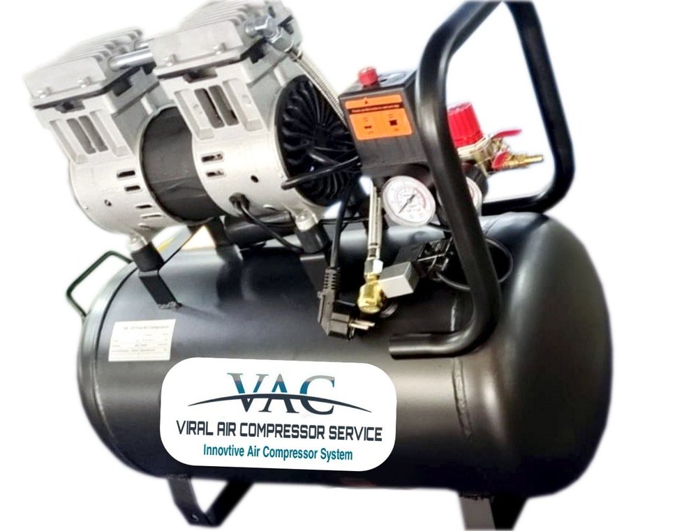 2HP Oil Free Portable Air Compressor, Maximum Flow Rate (CFM): 5, Model Name/Number: VAC-2OF