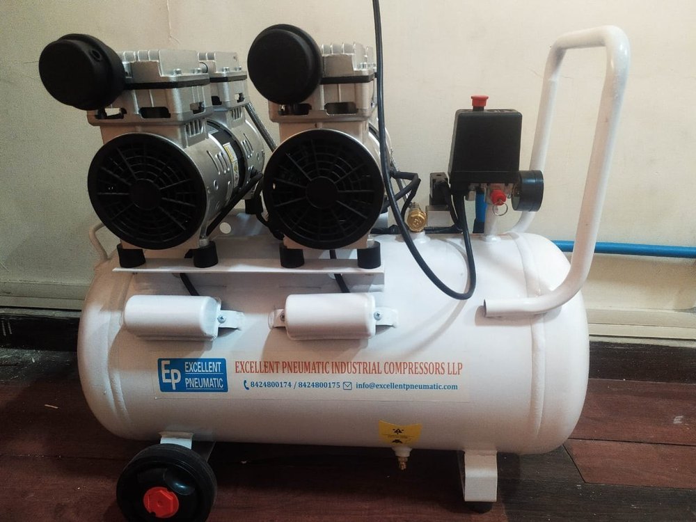 Excellent Pneumatic 3 HP Oil Free Portable Air Compressor, Discharge Pressure: 8 Barg, Maximum Flow Rate (CFM): 14.3 Cfm