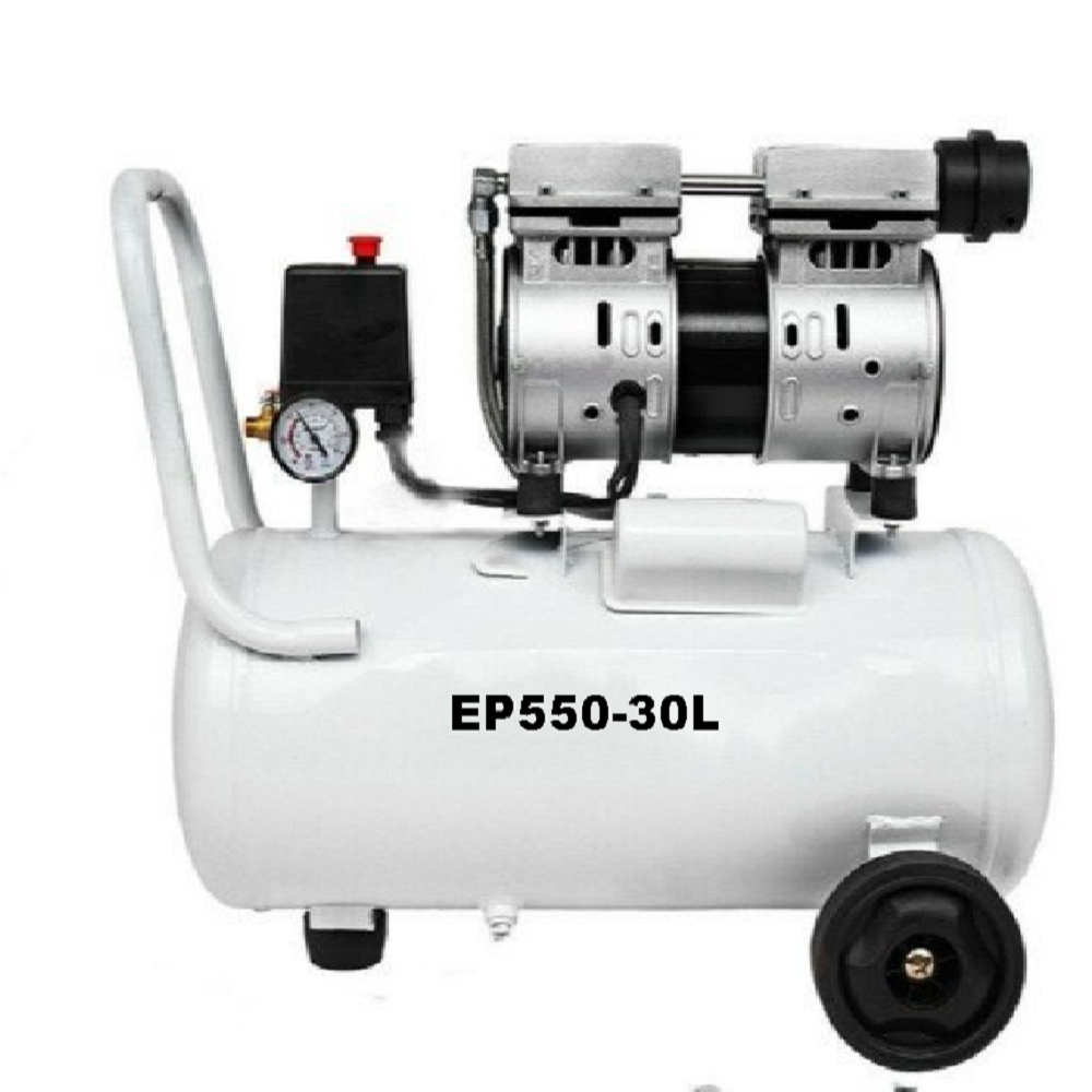 0.75 HP EP550-30L Oil Free Portable Compressor, Maximum Flow Rate (CFM): 3.84 Cfm