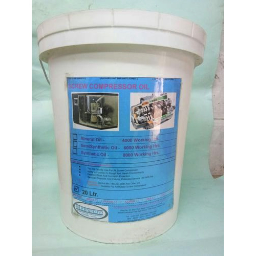 Screw Compressor Oil, Grade: Semi Synthetic, Packaging Type: Bucket