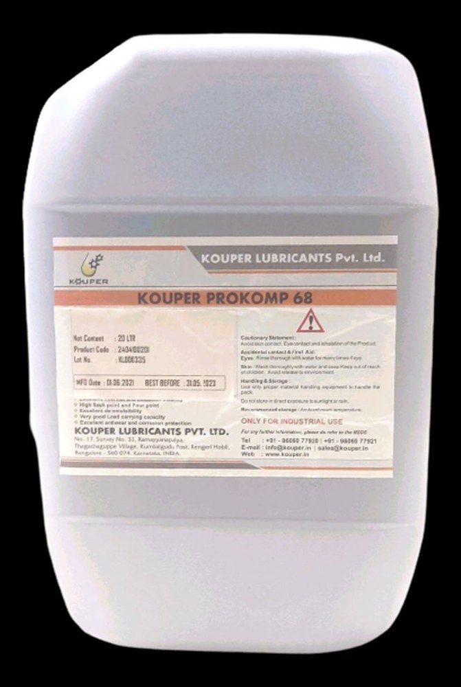 Kouper Air Compressor Oil, Grade: 46, Packaging Type: Can
