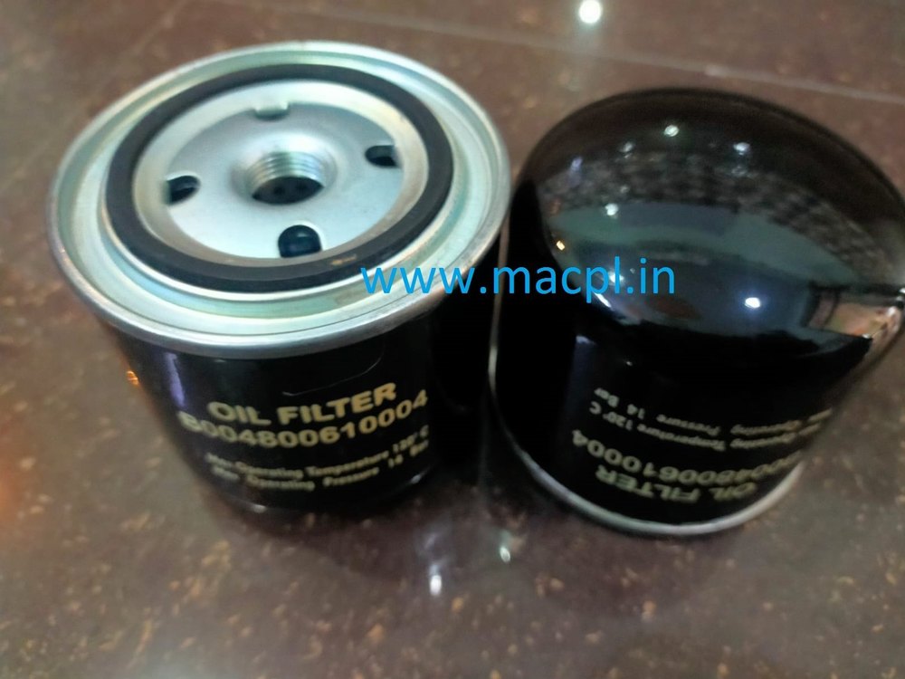 Mild Steel Oil Filter B00480061000-4 fot Elgi Compressor