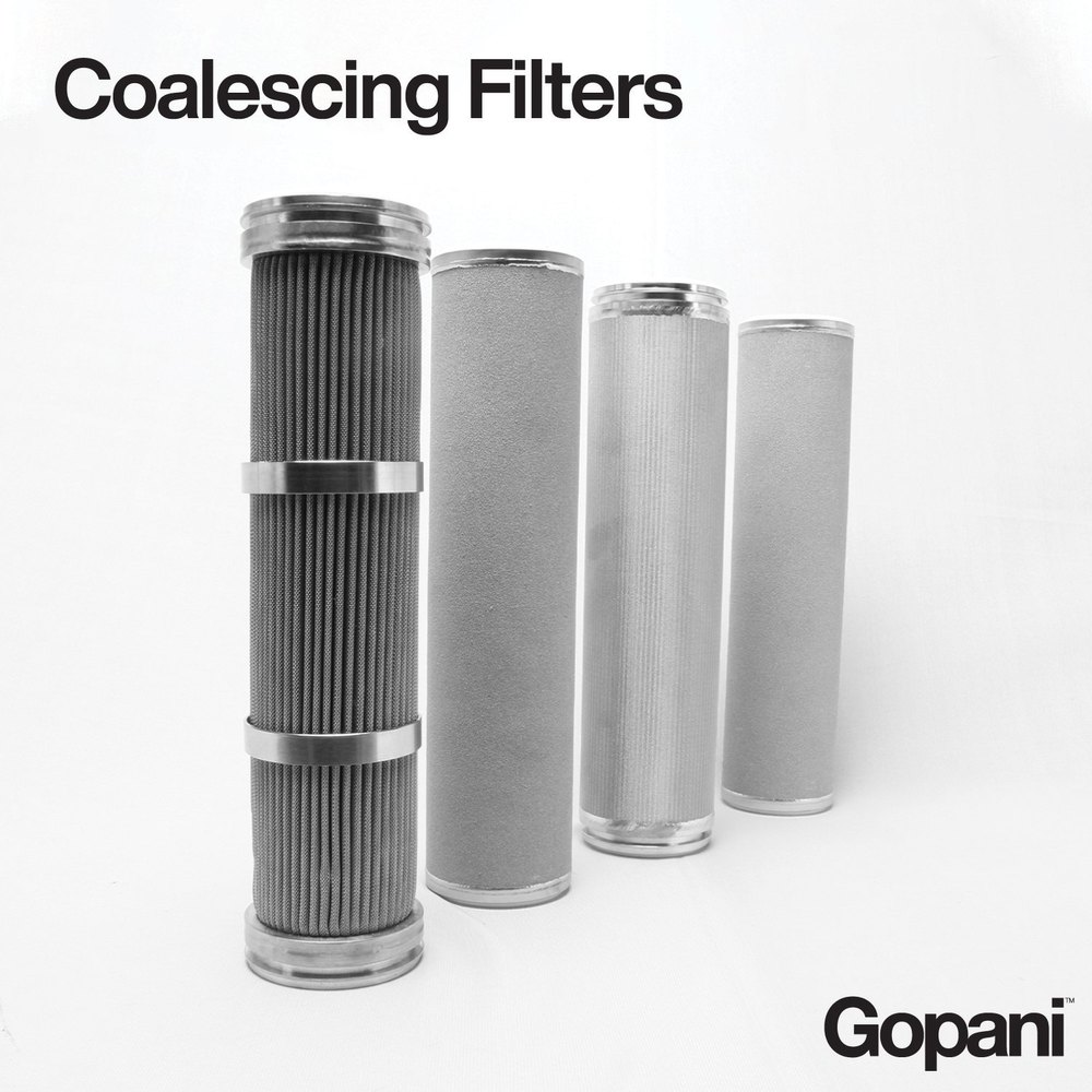 Metal Cartridge Filter Coalescing Filters, For Industrial