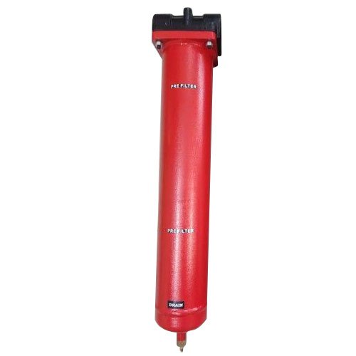Mild Steel Screw Type Air Compressor Drain Pre Filter, Max Flow: 150 - 200 CFM