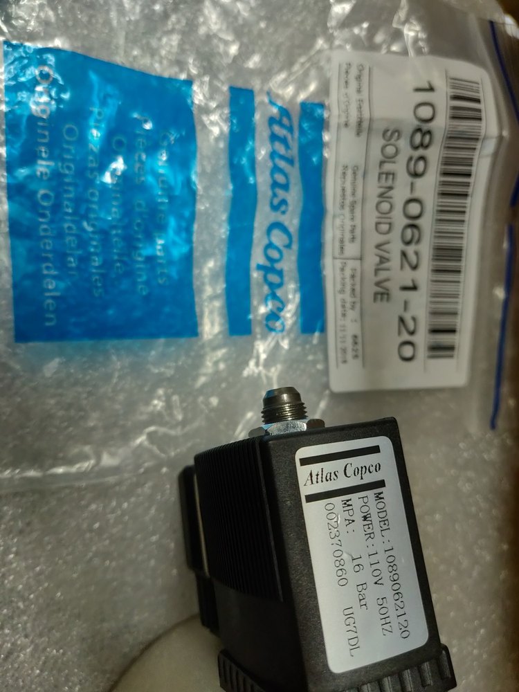 Screw Compressor Atlas Copco Solenoid Valve, Air Compressor Model: 15 HP To 120 HP