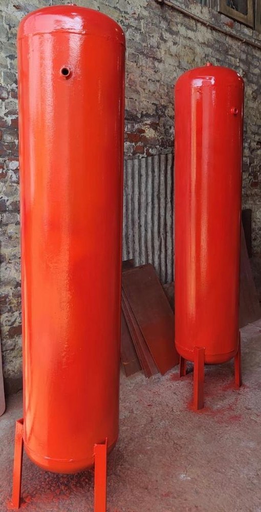 Vertical Ms Air Vessel, Storage Capacity: 500-1000 L, Capacity: 100-500 L
