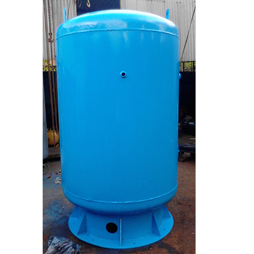 MS Vertical Compressed Air Receiver Tank, Storage Capacity: 100 ltrs to 50000 ltrs