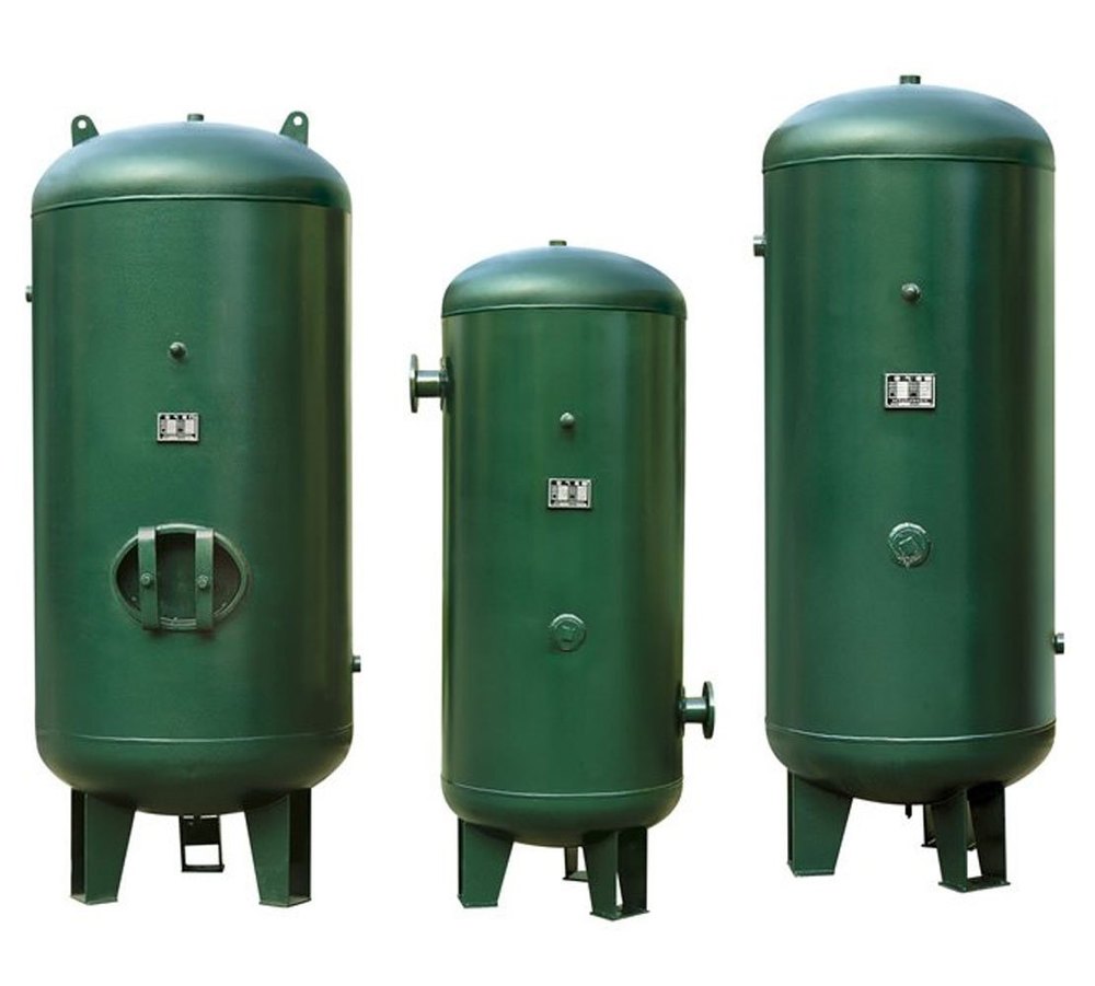 MS Vertical Air Receiver Tank, 150-200 psi, Storage Capacity: 1000-5000 L