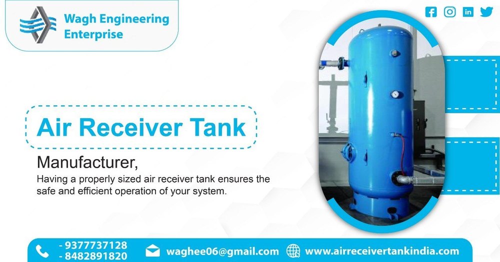 Vertical MS Air Receiver Tank, 100-150 psi, Storage Capacity: 1000-5000 L