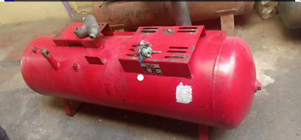 Horizontal MS Air Receiver, 150-200 psi, Storage Capacity: 0-250 L