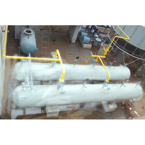 Mild Steel High Pressure Receiver, Capacity: 500-1000 L