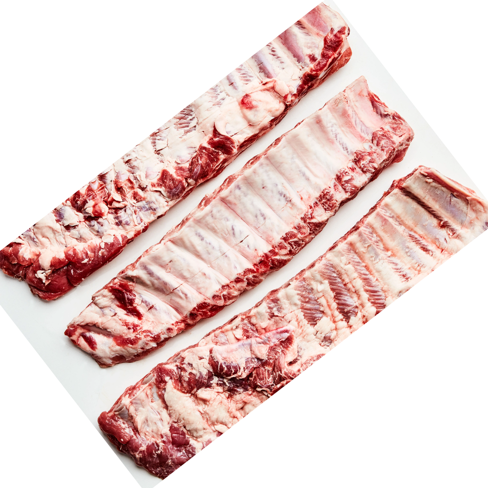Frozen Pork Ribs Without Skin, Food Grade: Grade A, 1-2 kg Approx